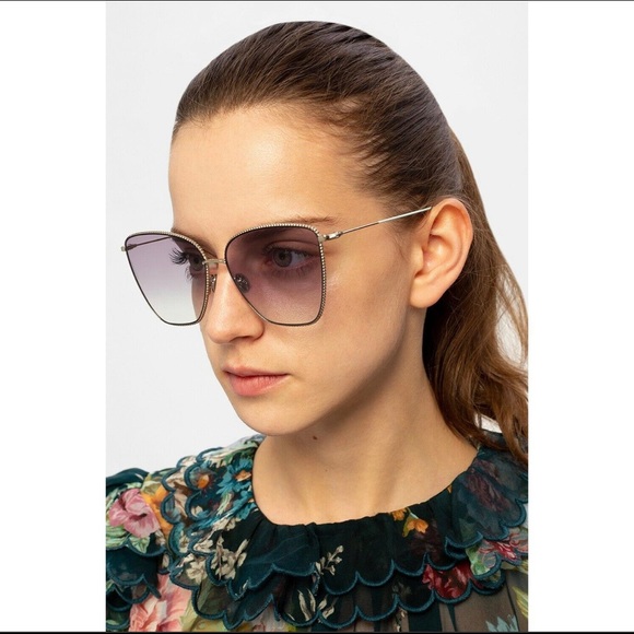 Dior pale gold Society1 butterfly frame sunglasses - Picture 12 of 12